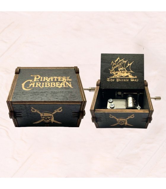HD613 - Wooden Pirates Music Box